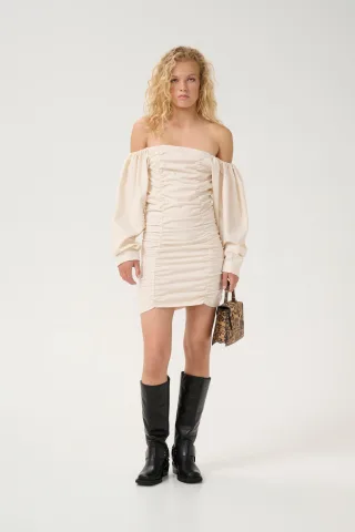 Kleid Slim fit offwhite