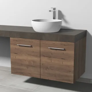 Sanipa Waschtischunterbau mit Türen 2morrow (G2364) 510x900x520 Eiche-Tabak, G236450 G236450