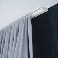 SN DECO GROUP Gardinenschiene Objektschiene SC, 1-läufig, Fixmaß, mit Bohren, verschraubt, Aluminium, erhältlich in versch. Längen und Farben, Innenlauf, Vorlangschiene
