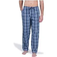 Moonline Schlafhose Herren Webhose Freizeithose Loungewear aus 100% Baumwolle
