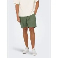 ONLY & SONS Shorts ONSTEL LINEN LATHAM 0257 SHORTS Viskose/Leinen, gerade geschnitten