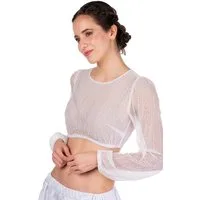MarJo Dirndlbluse Dirndlbluse - HALIDA-SARAH LA - offweiß