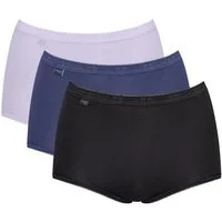 sloggi Maxislip Basic+ Maxi (3er Pack) perfekter Sitz, Cotton-Mix, hohe Taille