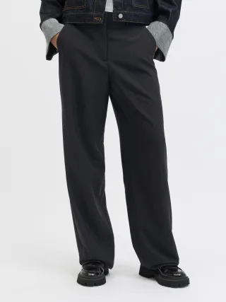 JJXX - JXLOLA MARY STRAIGHT HW PANTS TLR NOOS Black - Gr. - 34