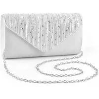 Cachito Abendtasche Mit Strass besetzte Abendtasche, Hochzeitsclutch, Partyhandtasche, Schultertasche mit abnehmbarer Kette