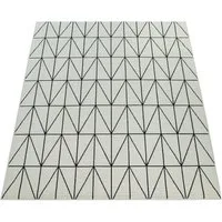 Paco Home Teppich Brugge 224, rechteckig, Höhe: 4 mm, Flachgewebe, modernes gemetrisches Muster, In- und Outdoor geeignet
