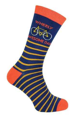 Herr Heron - Herren Papa Socken | Neuheit Bambus Socken | Atmungsaktiv weich | Vatertag Geschenk für erstaunliche Papa - Papa Socken (Navy)