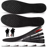 MOPUEA Einlegesohlen Sport Höhe Kissen verstellbar Schuheinlegesohlen (Set, 2-tlg., Höhenverstellbare Einlegesohlen mit atmungsaktivem Mesh-Gewebe), Unsichtbare Höhenerhöhung für Alltag, Freizeit und Arbeit.