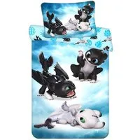 Dragons Kinderbettwäsche How to Train Your Dragon Baby Bettwäsche Set, Renforcé, 2 teilig