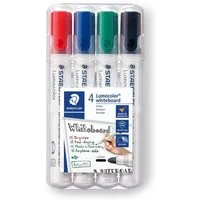 STAEDTLER Whiteboard Marker STAEDTLER Lumocolor Whiteboard Marker 351 Rundspitze 4 Farben 4 Stück