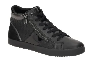 Geox D366HD 00422 C9999 BLOMIEE - donna Damen Mid-Cut Sneaker schwarz + dunke...