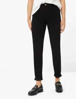 Brax Damen Röhrenjeans Style SHAKIRA CLEAN PERMA BLACK, denim perma schwarz, Gr. 44K