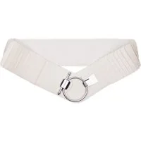 MIRROSI Taillengürtel Leo Unifarbe breit 8cm für Taillenumfang 85 bis 110cm, ONESIZE (Unifarben, Angenehmes Tragesgefühl, Leopard Muster) Breiter Stretch Gürtel