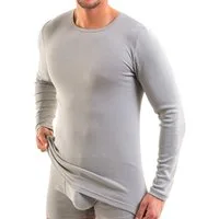 HERMKO Unterziehshirt 3640 Herren langarm Unterhemd aus 100% Bio-Baumwolle, longsleeve Shirt