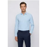 BOSS Langarmhemd HANK Kentkragen, Performance-Stretch-Jersey