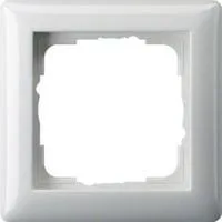 Abdeckrahmen 1-fach reinweiß glänzend bruchsicher Standard 55 System 55 weiß (glänzend), Retail