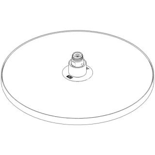 Dornbracht Regenbrause rund 04120509100-06 04120509100 D.300 mm platin matt