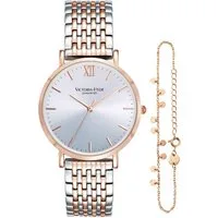 Victoria Hyde Quarzuhr Quarzuhr (Set, 2-tlg), Armbanduhr, Edelstahl, Ideal auch als Geschenk, (1-tlg., Kein Set)