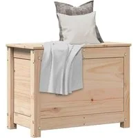 furnicato Truhe Aufbewahrungsbox aus massivem Kiefernholz 60 x 32 x 45,5 cm (1 St), Rustikale Truhe mit Gasdruckfeder für müheloses Öffnen und Schließen