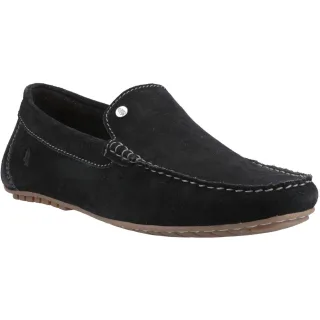 Hush Puppies Ralph Wildlederleder Herren Schwarz Slipper