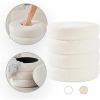 Zedelmaier Sitzhocker Stilvolle Sitzhocker, Polsterhocker, Fußhocker, Schminktisch Hocker