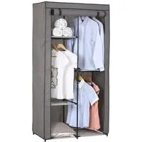 IDIMEX Stoffschrank ADAM Stoffkleiderschrank Kellerschrank Kellerregal Kleiderschrank Kleiderst