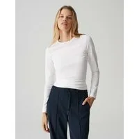 OPUS Langarmshirt SMILLA aus Jersey figurbetont geschnitten, weicher Griff, formstabil