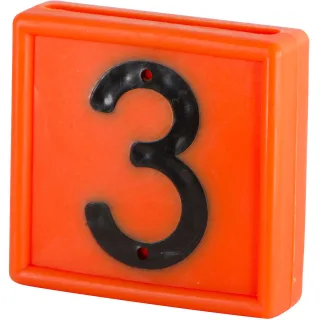 Kerbl Nummernblock, 1-stellig 10er Pack orange orange - 208463