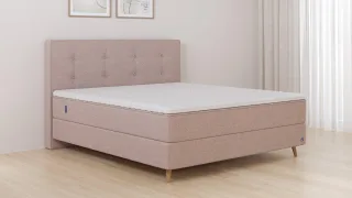 BRUNO Boxspringbett Premium 180x200cm in Glory Blush | Matratzen-Härtegrad: Links H3 / Rechts H2 | mehrfach ausgezeichnet in Design & Qualität
