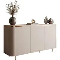 Lookway Kommode AVELINE 140 cm mit LED-Beleuchtung auf geraden Beinen