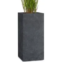 Pflanzwerk® Pflanzkübel TOWER Premium Blumenkübel Pflanzsäule Fiberglas mit Lotus-Effekt