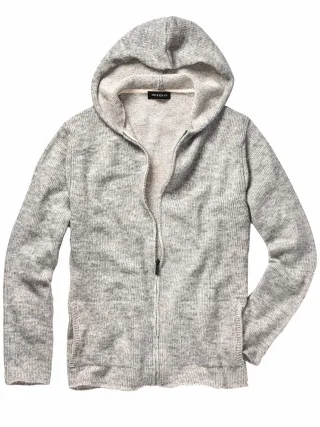 Mey & Edlich Herren Kompatible Strickjacke Grau 53 % Baumwolle, 15 % Polyacryl, 14 % Alpaka, 12 % Polyamid, 6 % Wolle