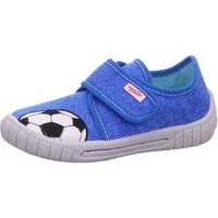 Superfit BILL, WMS: mittel Hausschuh Kindergarten Schuh im Jeans-Look, Größenschablone zum Download