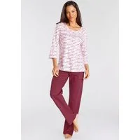 Vivance Dreams by Lascana Pyjama (Set, 2 tlg) mit gestreiftem Oberteil