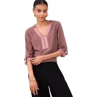 LIPSY Schlupfbluse Lipsy Oberteil mit Front-Reißverschluss, Regular (1-tlg)