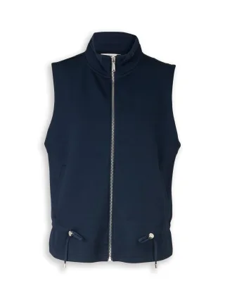 Tom Tailor - Scuba Sweatweste mit Stehkragen sky captain blue - Gr. - XXL