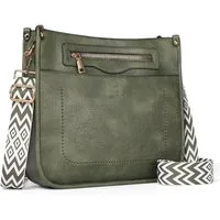 TAN.TOMI Umhängetasche Damen Handtasche mittelgroß Crossbody Bag multi pochette tasche, Damenhandtasche mit Verstellbar Breitem Schultergurt