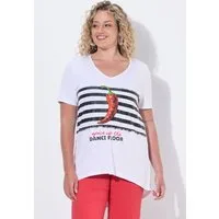 Angel of Style T-Shirt T-Shirt A-Linie Chili-Motiv Glitzersteinchen