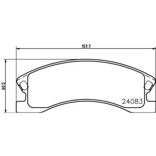 Hella Bremsbel?ge vorne Jeep Grand Cherokee 8DB355011-541