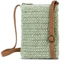 fabrizio® Umhängetasche Mini Sommertasche Handytasche - Farbwahl, Passend für Smartphones bis L17 cm x max. B 12 cm