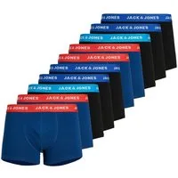 Jack & Jones Retro Boxer 10er Pack Jacsolid (Spar-Set, 10-St) Retro Short / Pant - Baumwolle - ohne Eingriff - Atmungsaktiv