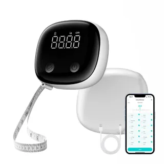 Smart Digital Body Tape Measure bluetooth Rechargeable 1.5m 60inch High Precision 0.1cm App Sync Multiple Users Fitness
