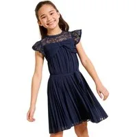 LIPSY Partykleid Lipsy festliches plissiertes Kleid mit Schleife (2-tlg)