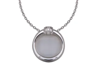 Orphelia Damen-Kette aus 925er Sterlingsilber mit Anhänger – Silber ZH-4561