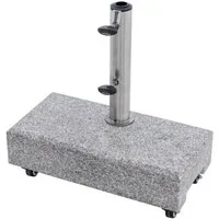 doppler® Kunststoffschirmständer Doppler Balkon Schirmständer Granit 25 kg mit Rollen 32 x 45cm