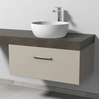 Sanipa Waschtischunterbau mit Auszug 2morrow (G3323) 340x800x520 Kaschmir-Matt, G33231U G33231U