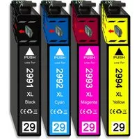 Druckerparadies 4er Pack Druckerpatronen 29 29XL kompatibel mit Epson XP-342 Tintenpatrone (4-tlg)