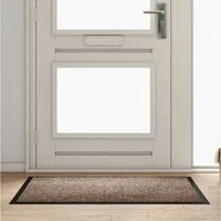 vidaXL Fußmatte, Fußmatte Beige 120 x 80 x 1,2 cm Teddystoff