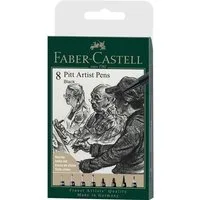 Faber-Castell Fineliner 8 Pitt Artist Pens Schwarz, Tuschestifte
