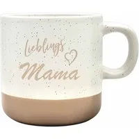 Camolo Tasse Kaffeetasse Lieblings Mama aus Steingut - 360 ml Geschenk, Keramik